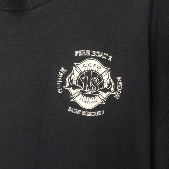 Fire Station 18 Fire Boat 2 Medic 18. Surf Rescue Duty shirt. Our best seller - Picture 4 of 4
